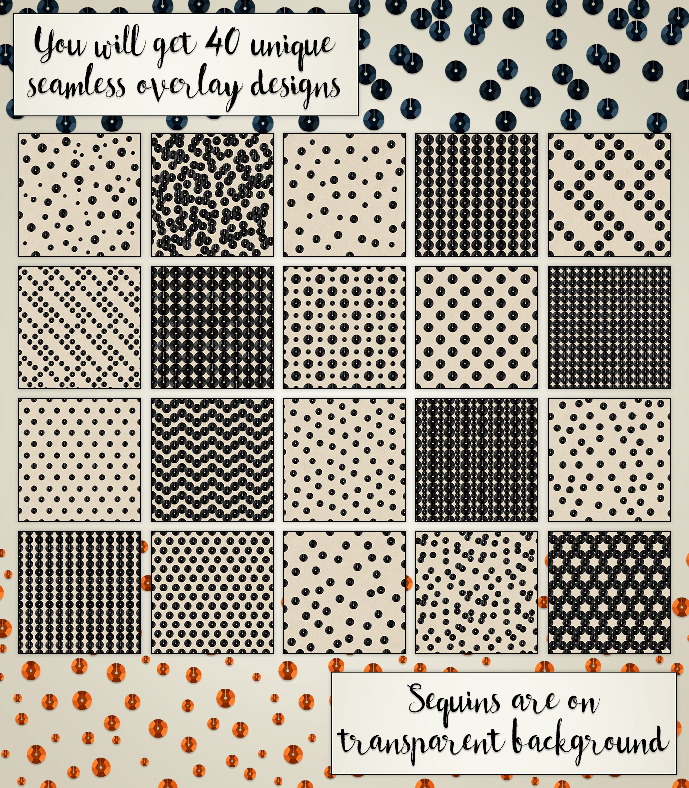 Sequin Overlays by N/A