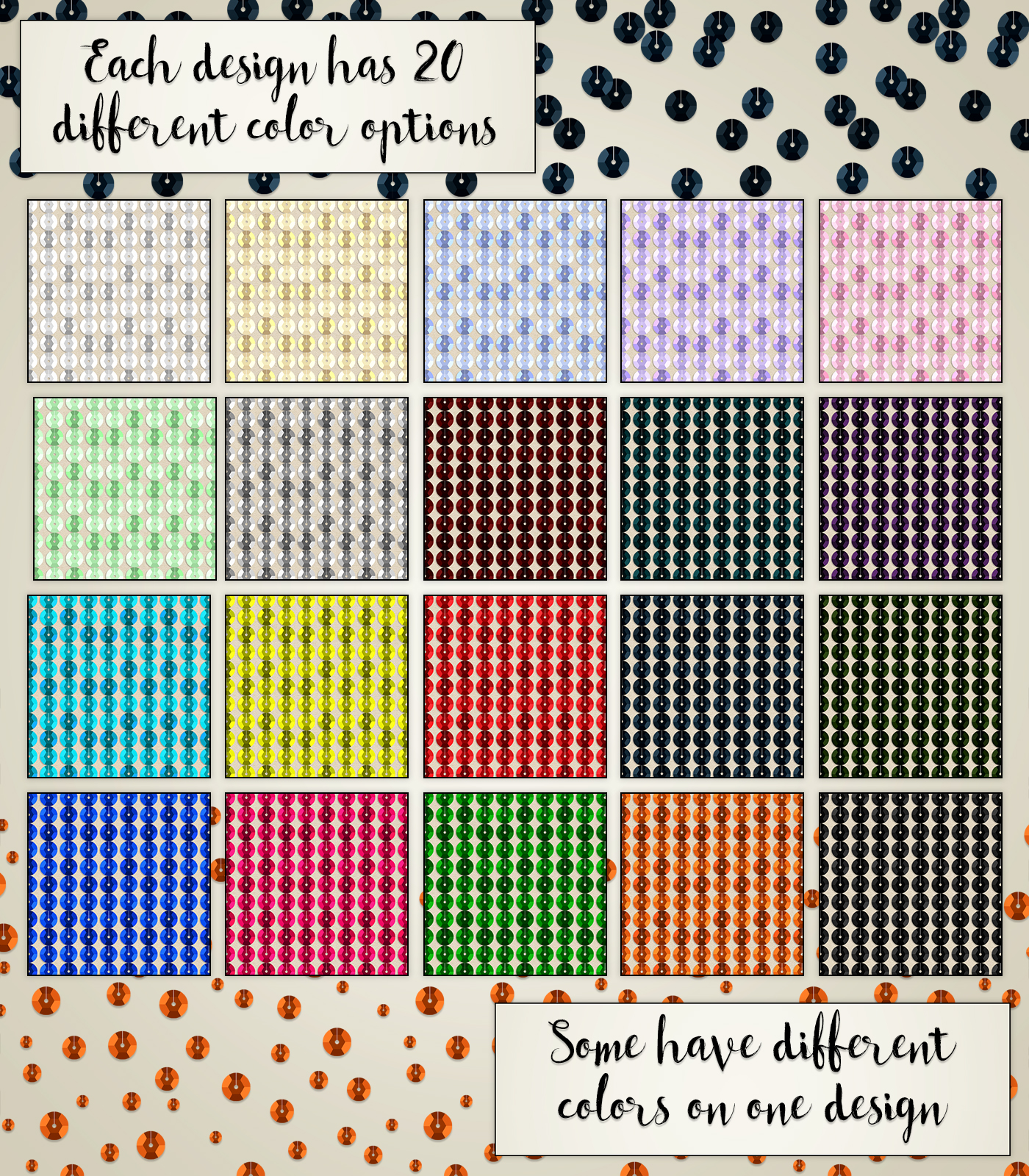 Sequin Overlays by N/A