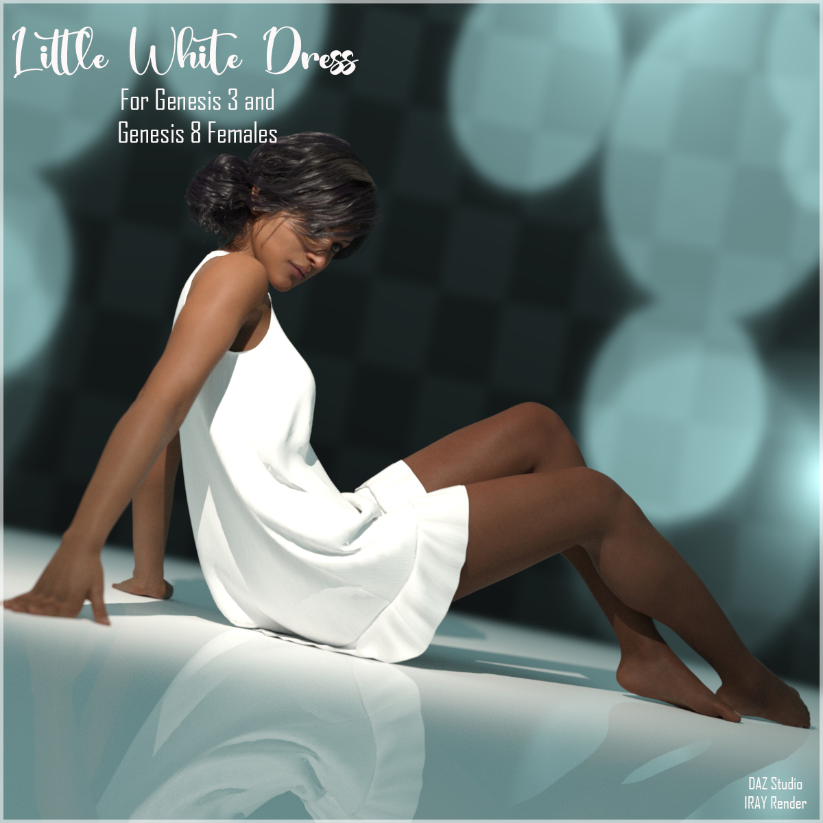 The Little White Dress for G3F and G8F by N/A
