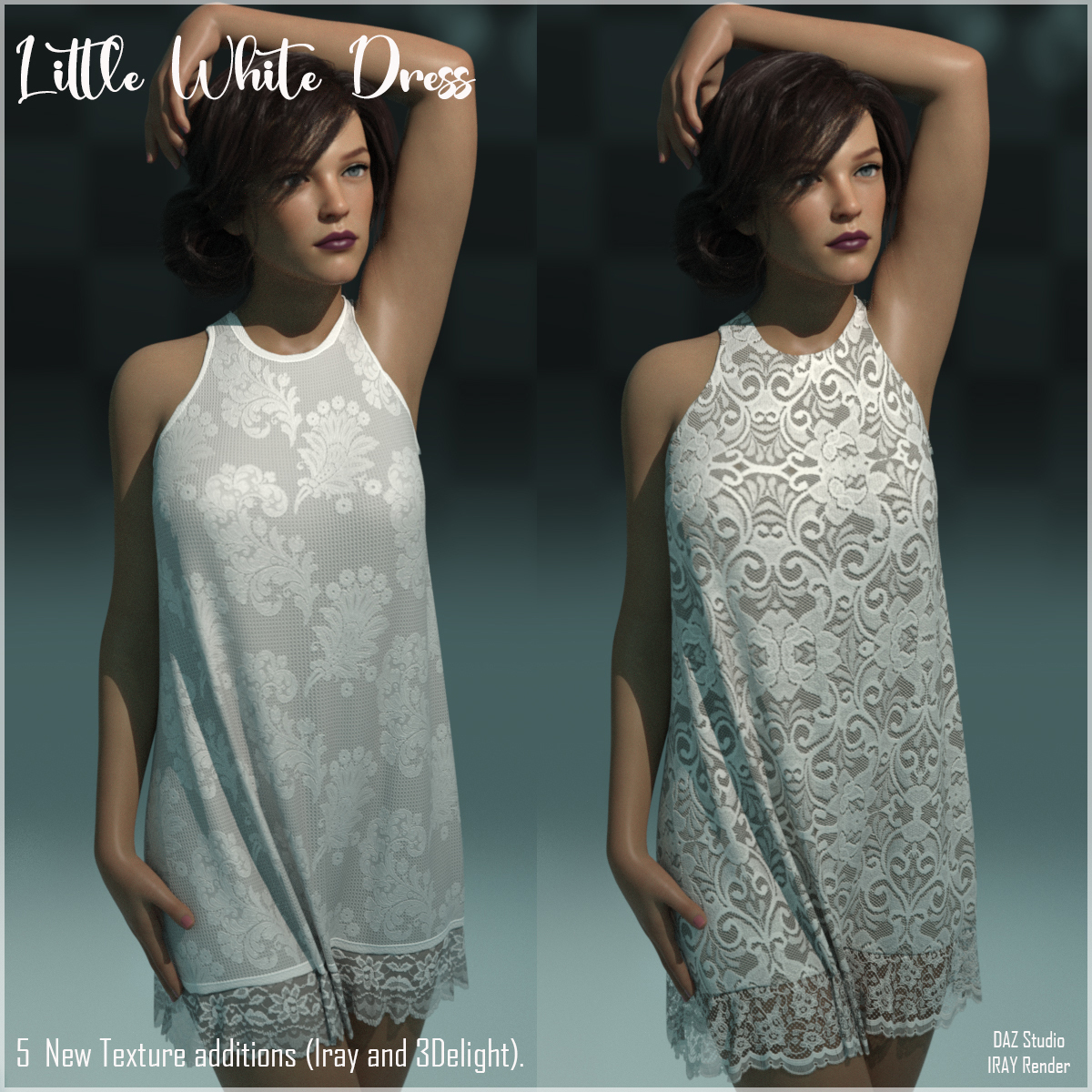 The Little White Dress for G3F and G8F by N/A