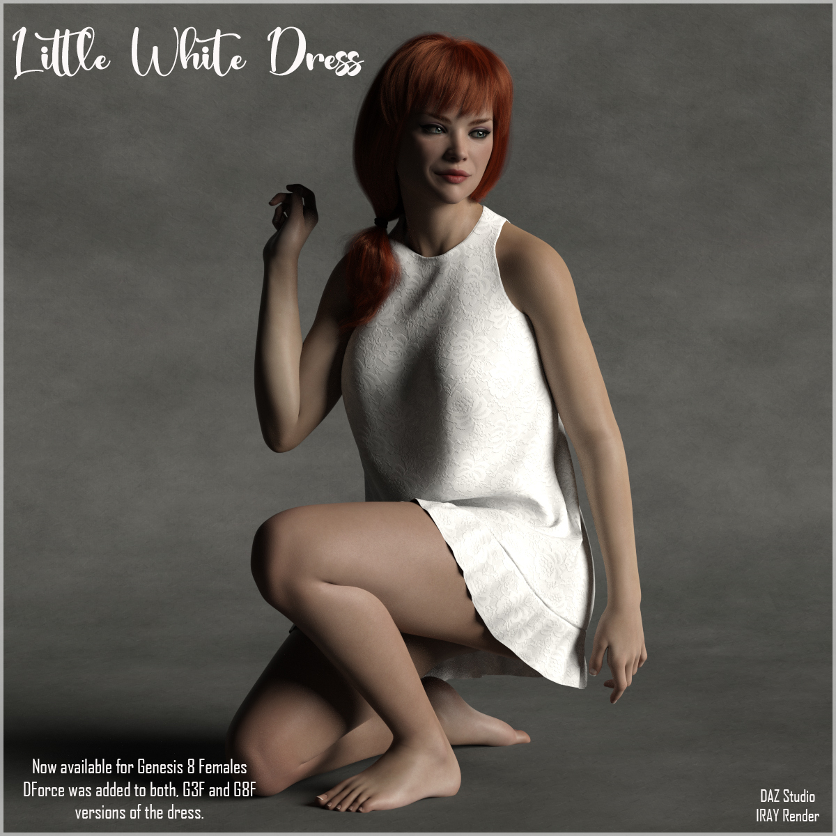The Little White Dress for G3F and G8F by N/A
