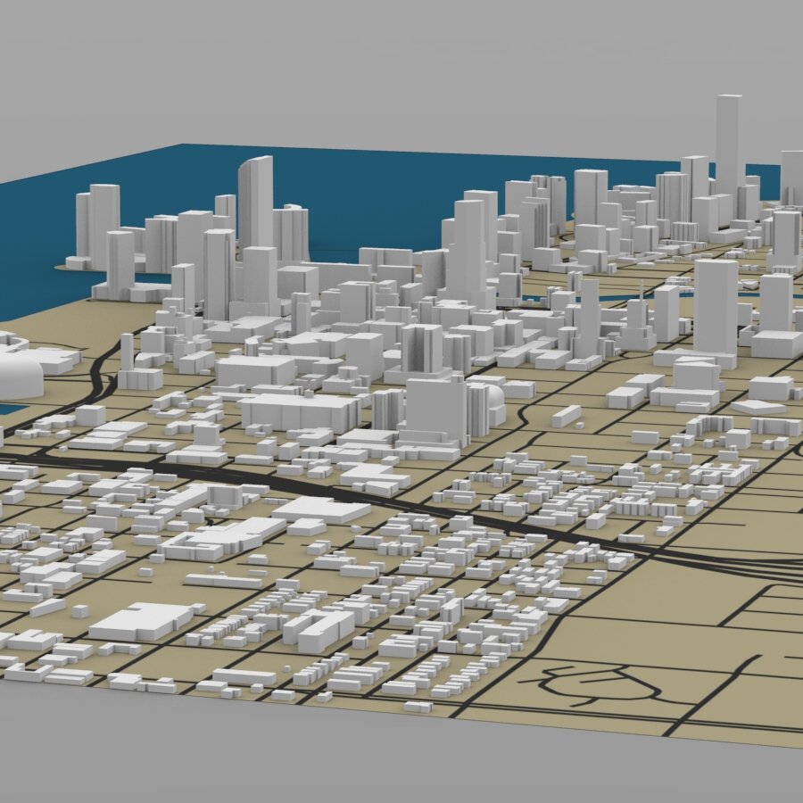 Miami Cityscape - Extended License by N/A