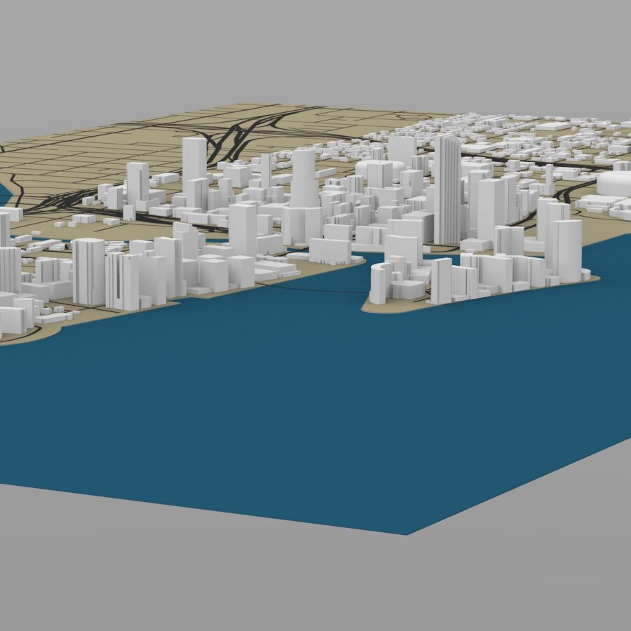 Miami Cityscape - Extended License by N/A