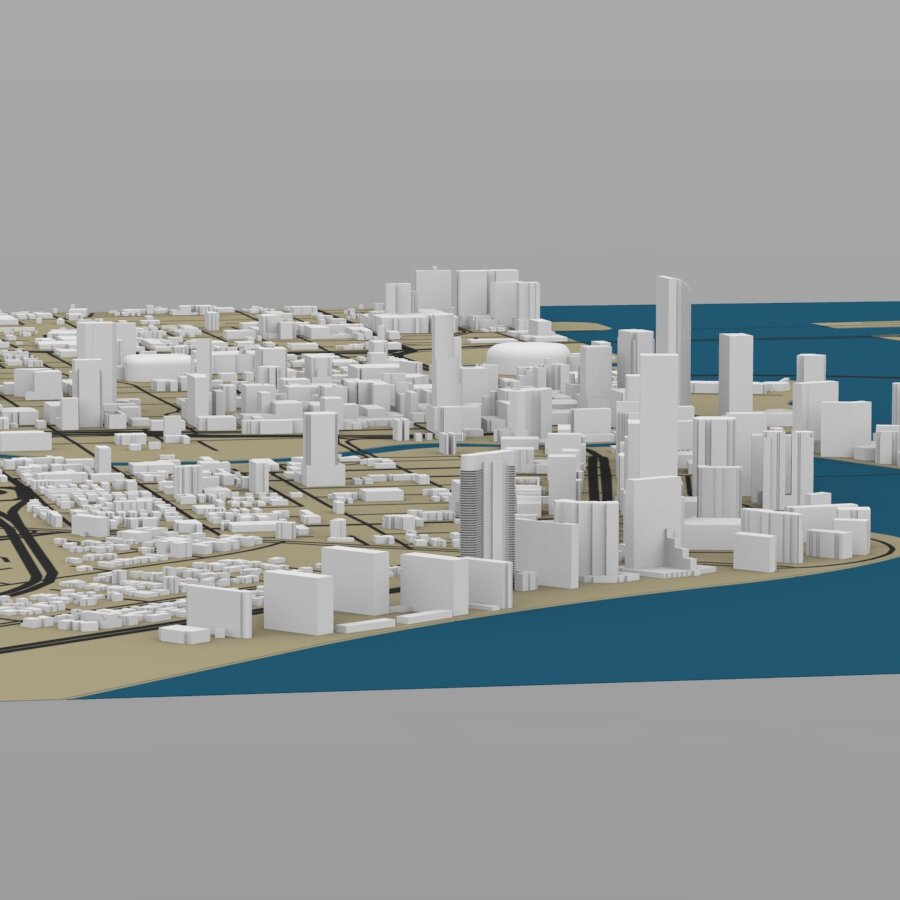 Miami Cityscape - Extended License by N/A