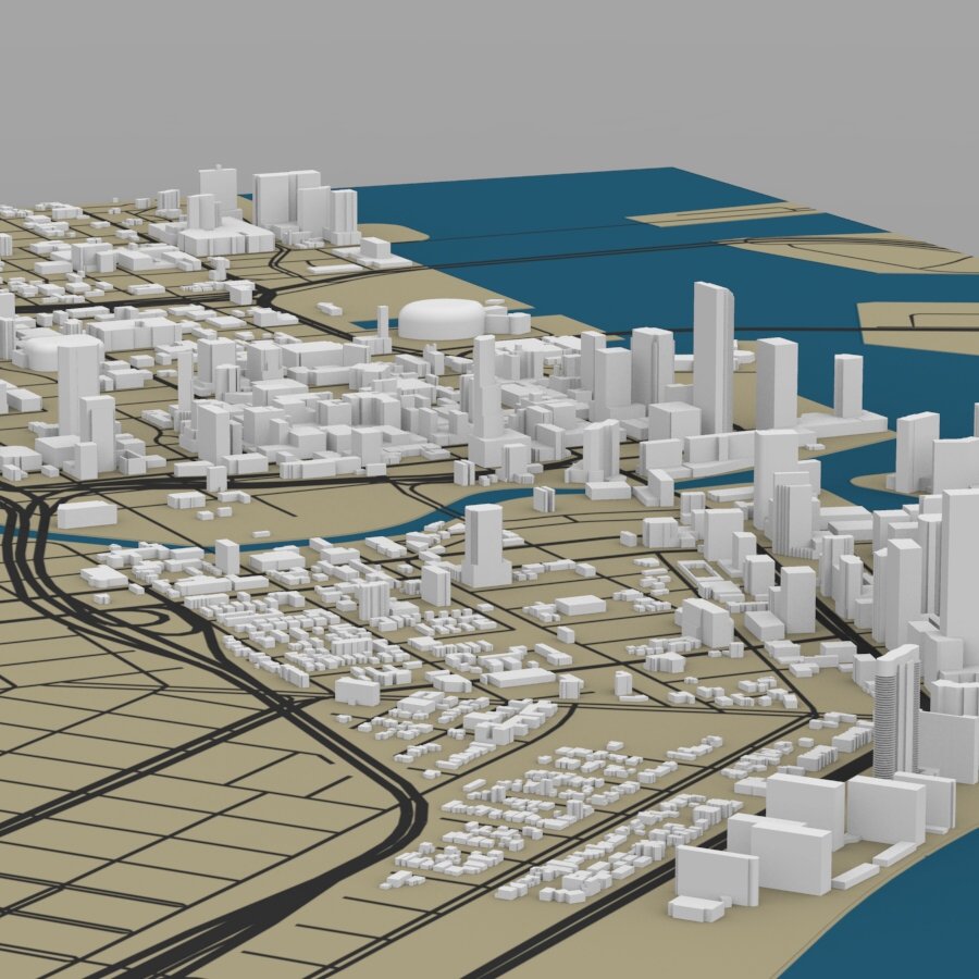 Miami Cityscape - Extended License by N/A