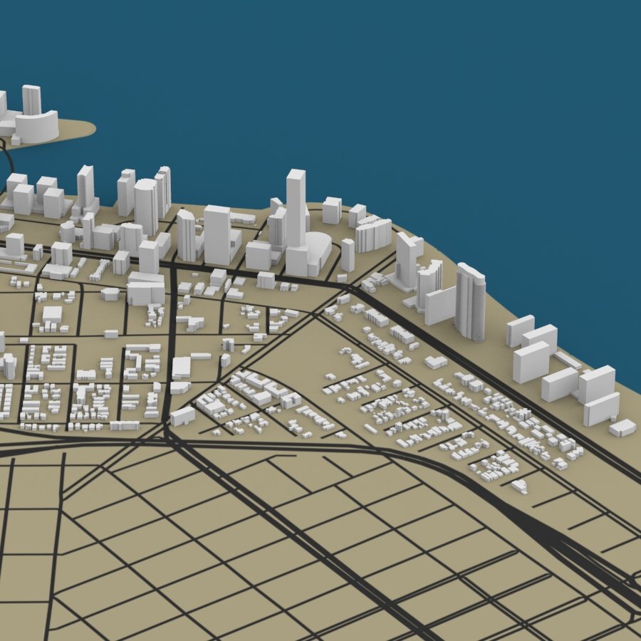 Miami Cityscape - Extended License by N/A