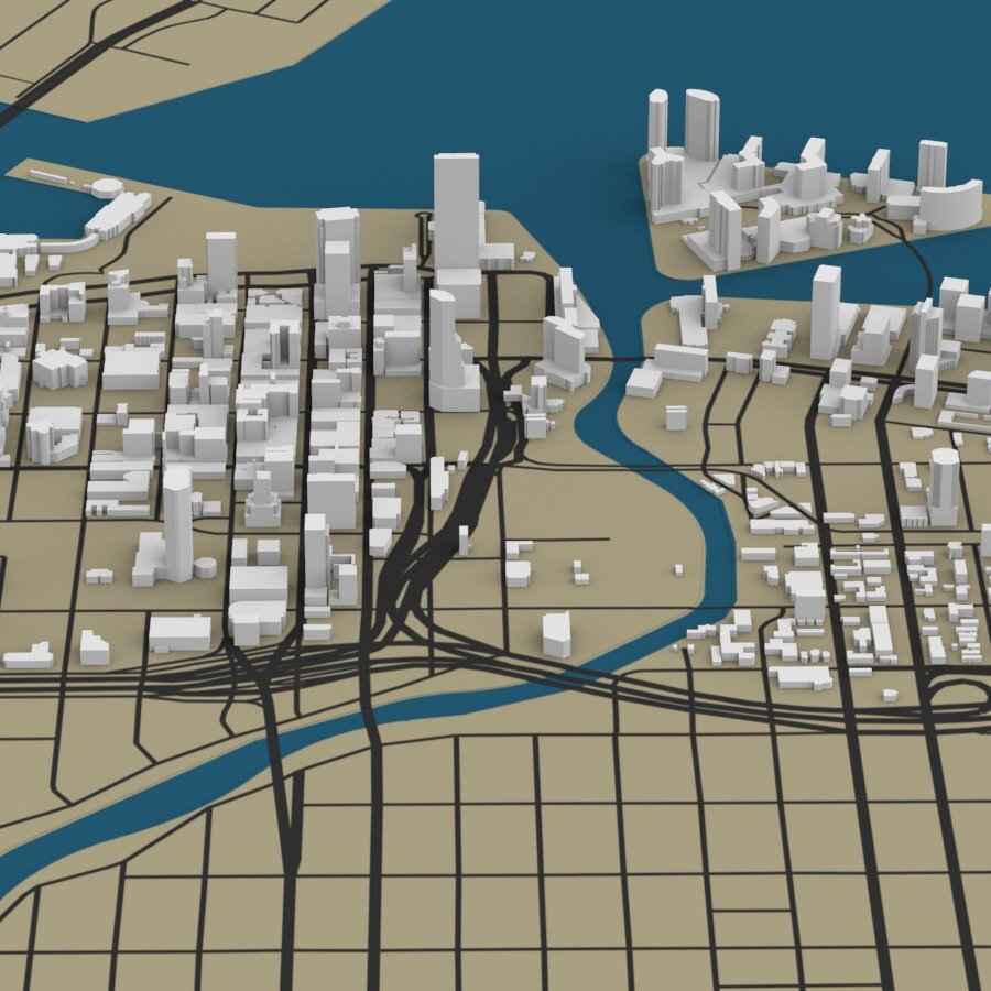 Miami Cityscape - Extended License by N/A
