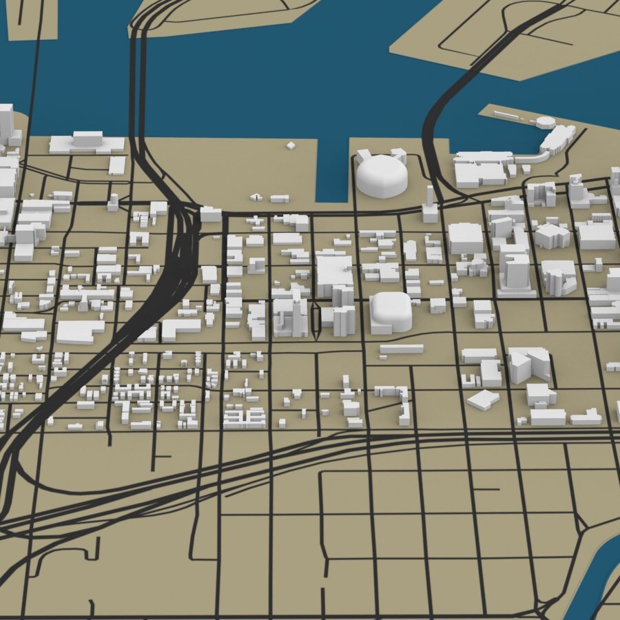 Miami Cityscape - Extended License by N/A