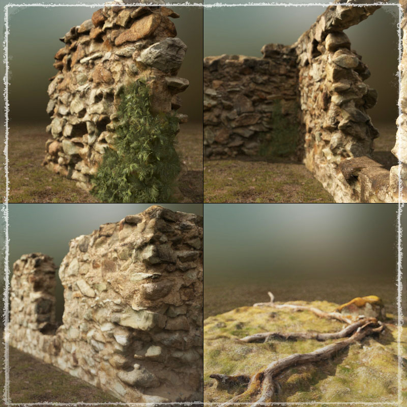 3D Scenery: Drywood Ruins by N/A