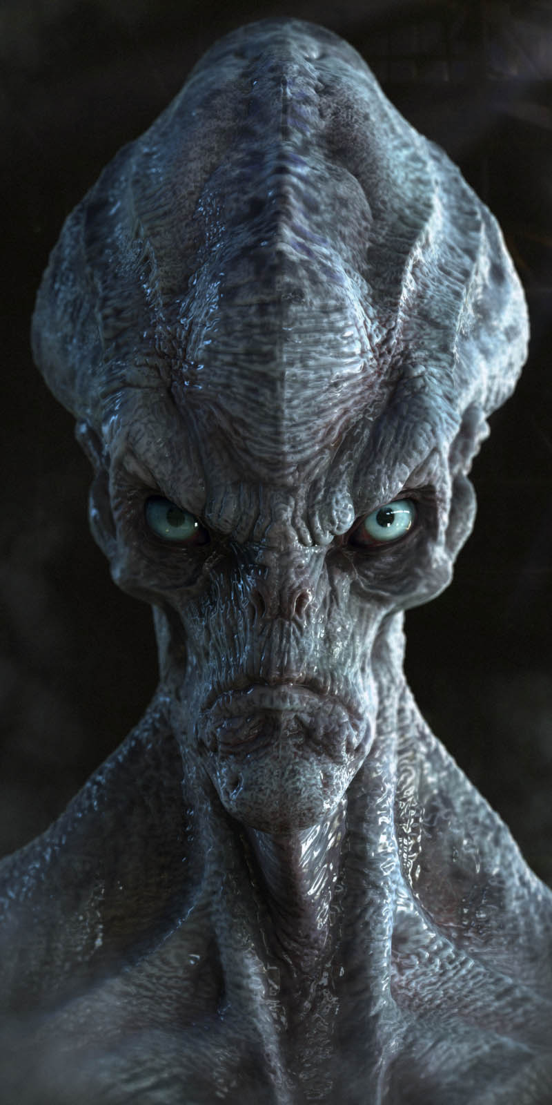 Concepting an alien in Zbrush by N/A
