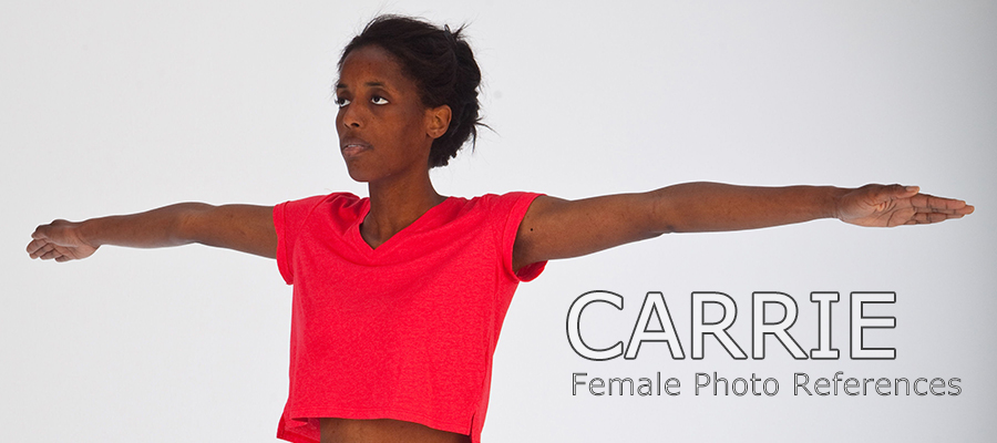 Carrie: Nude Female Full Figure Photo References by N/A