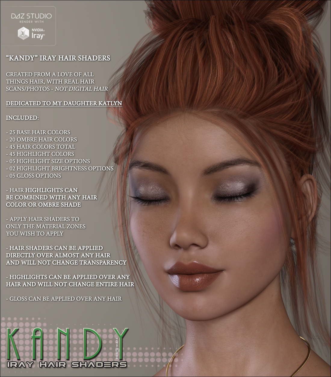 SV's Kandy Iray Hair Shaders by N/A
