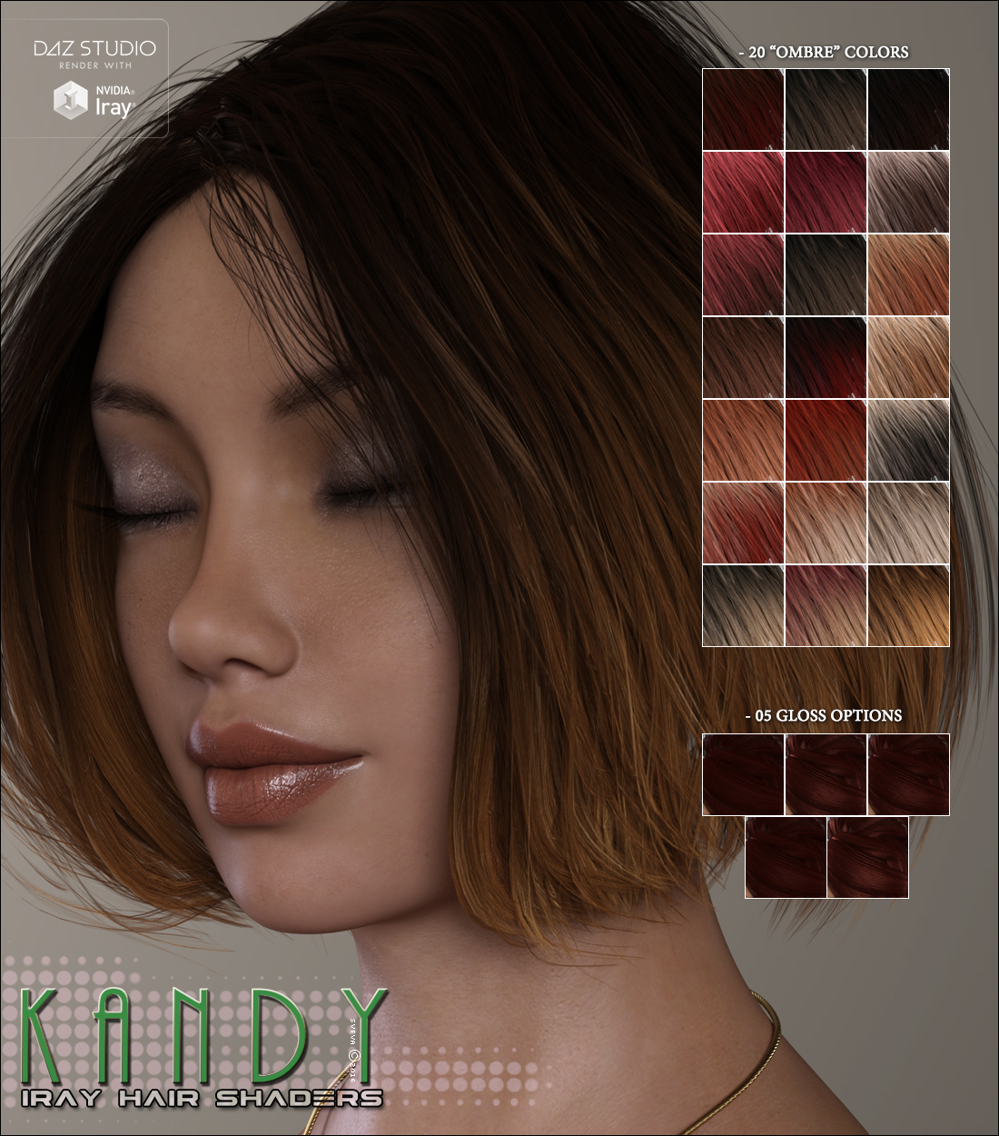 SV's Kandy Iray Hair Shaders by N/A