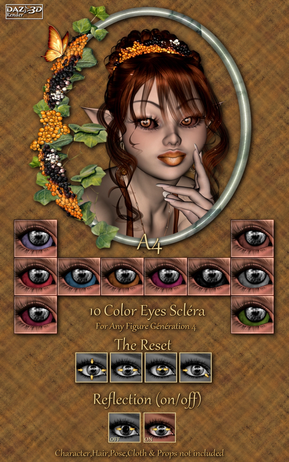 Botany : Floral Eyes for Daz and Poser by N/A