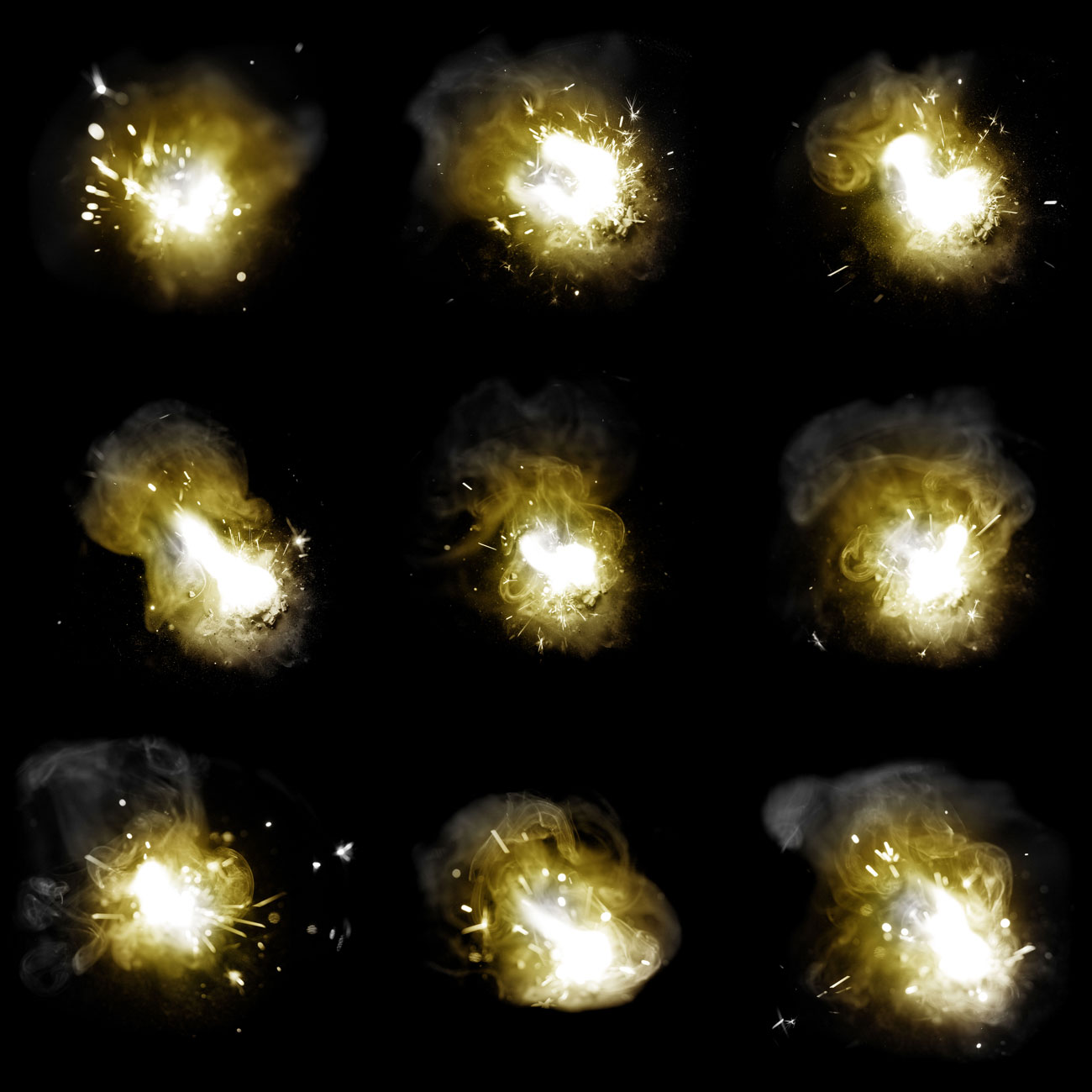 50 Real Explosions PS Brushes by N/A