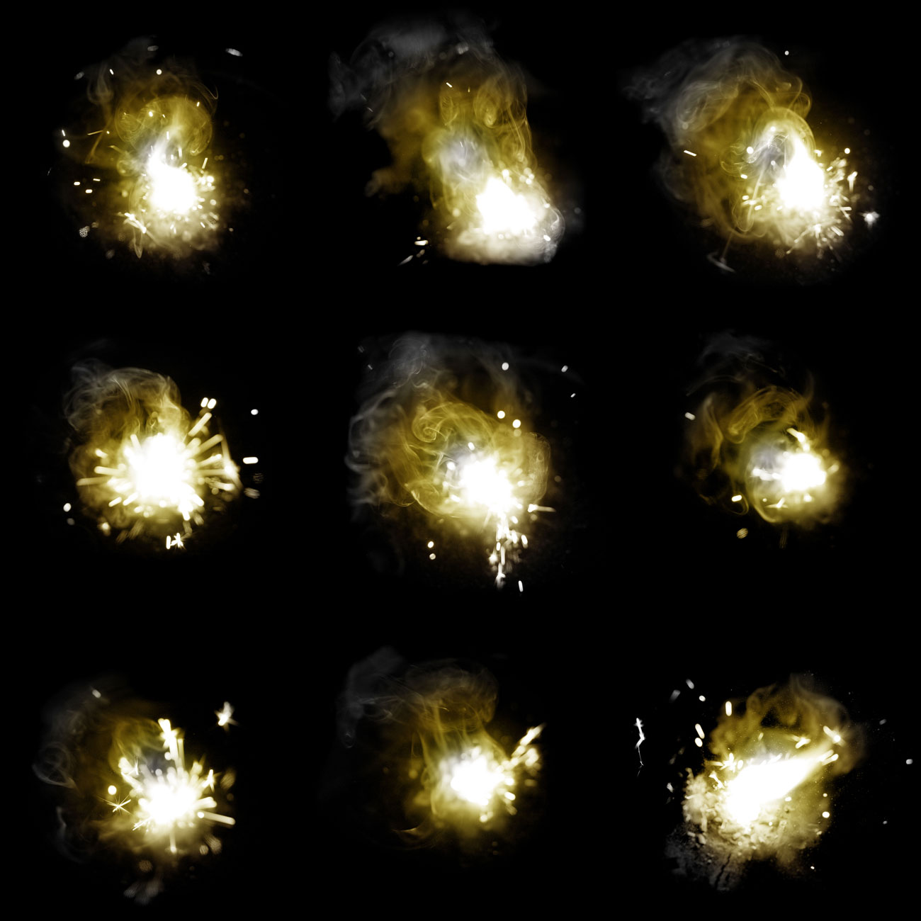 50 Real Explosions PS Brushes by N/A