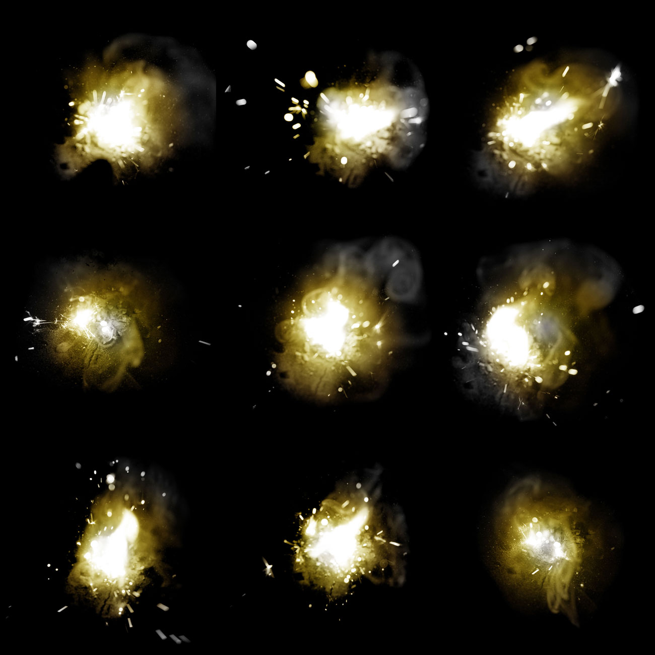 50 Real Explosions PS Brushes by N/A