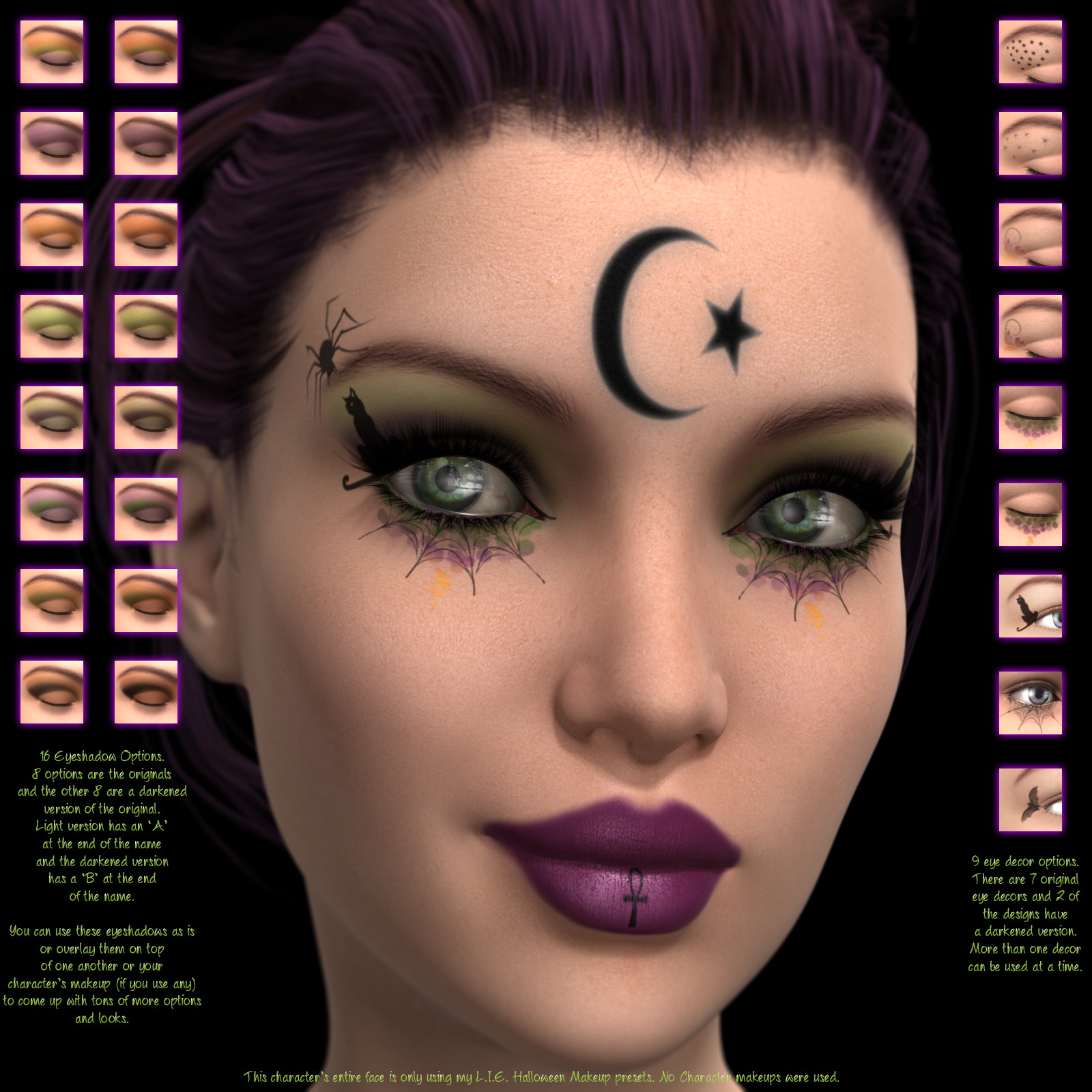 L.I.E. Halloween Makeup For Genesis 3 Female by N/A