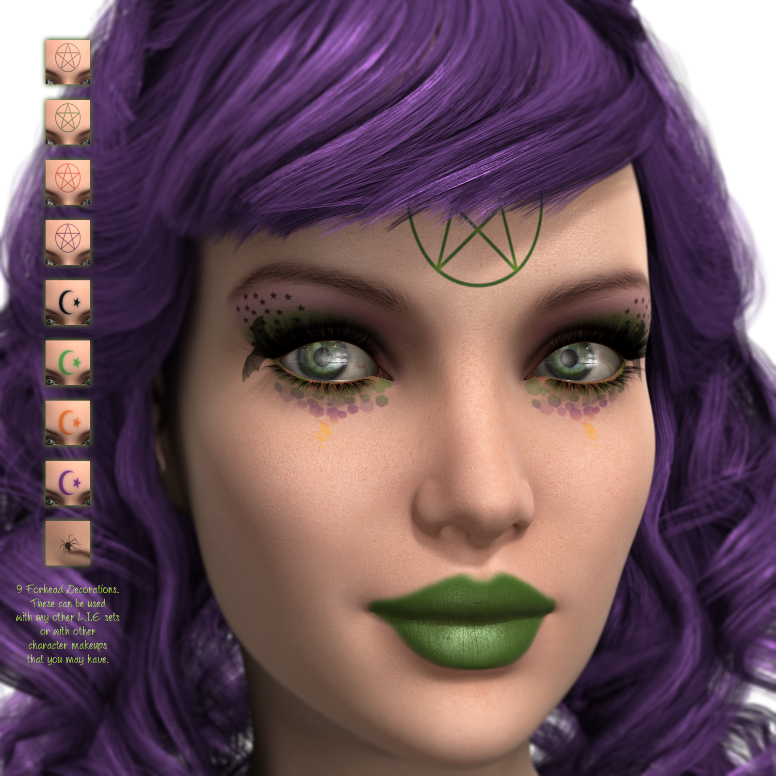 L.I.E. Halloween Makeup For Genesis 3 Female by N/A