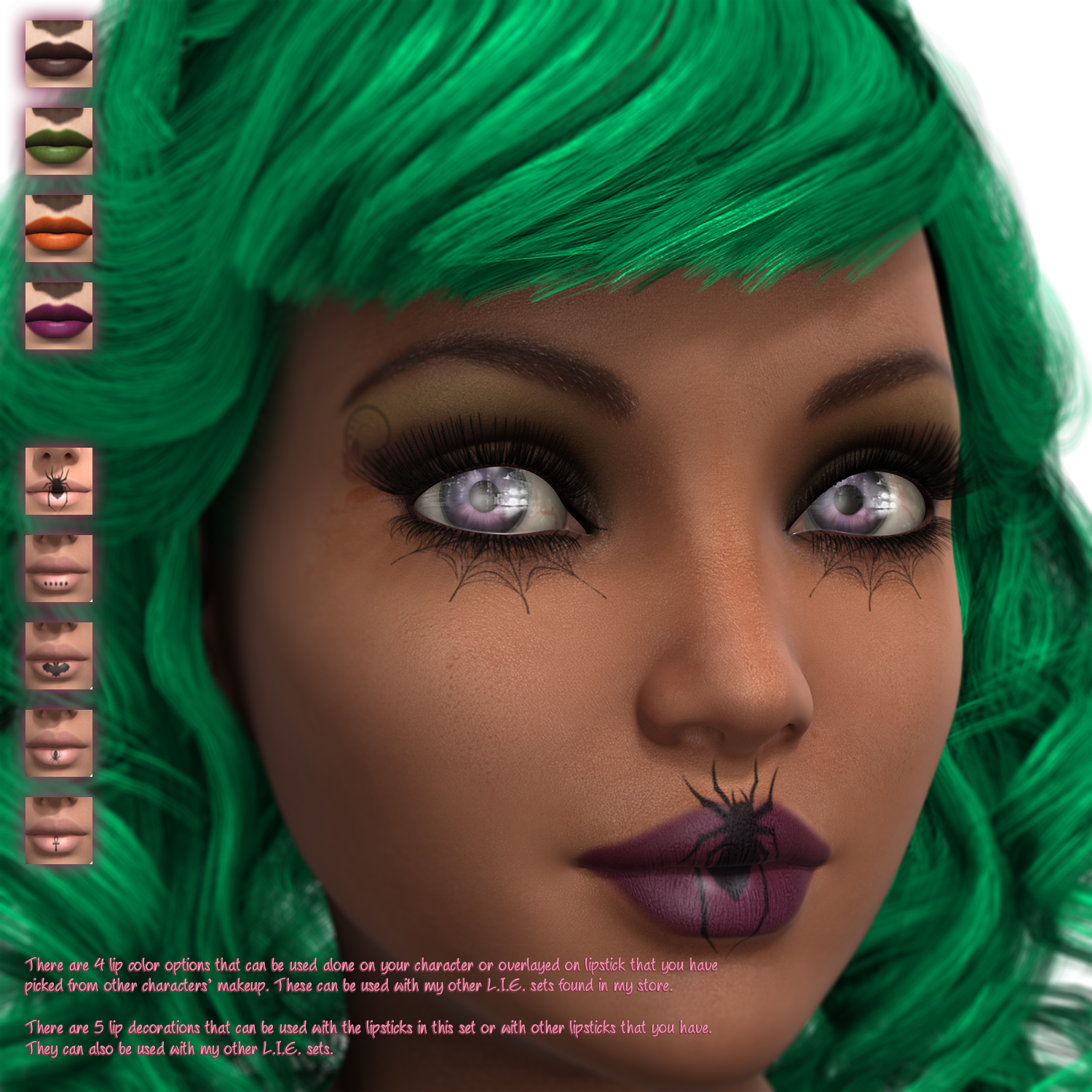 L.I.E. Halloween Makeup For Genesis 3 Female by N/A