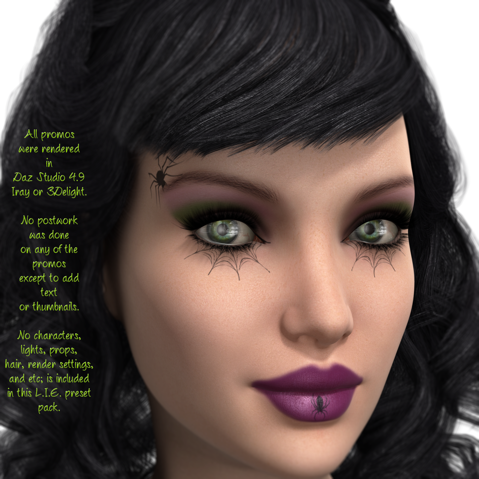 L.I.E. Halloween Makeup For Genesis 3 Female by N/A