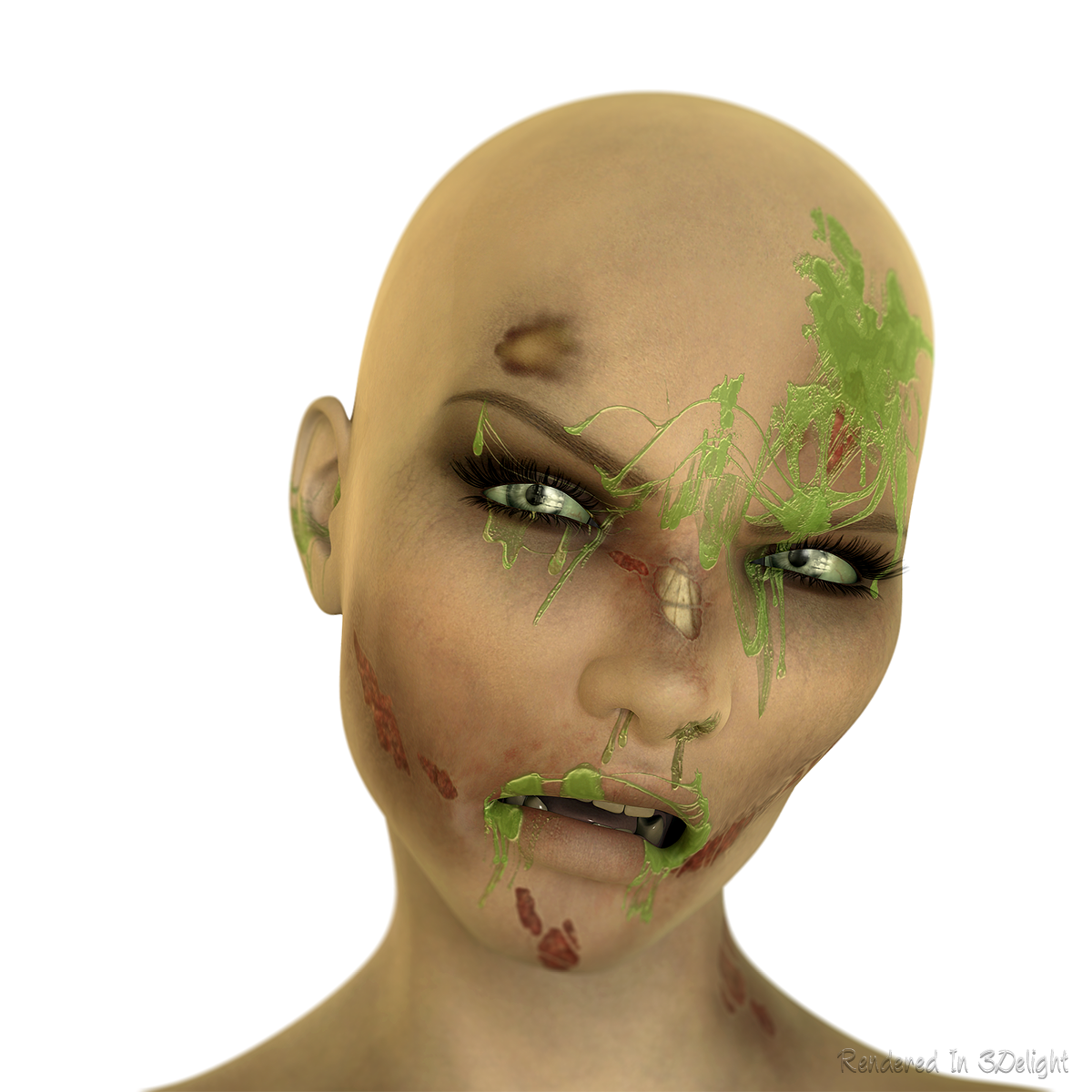 L.I.E. Snot And Slime Faces For Genesis 3 Female by N/A