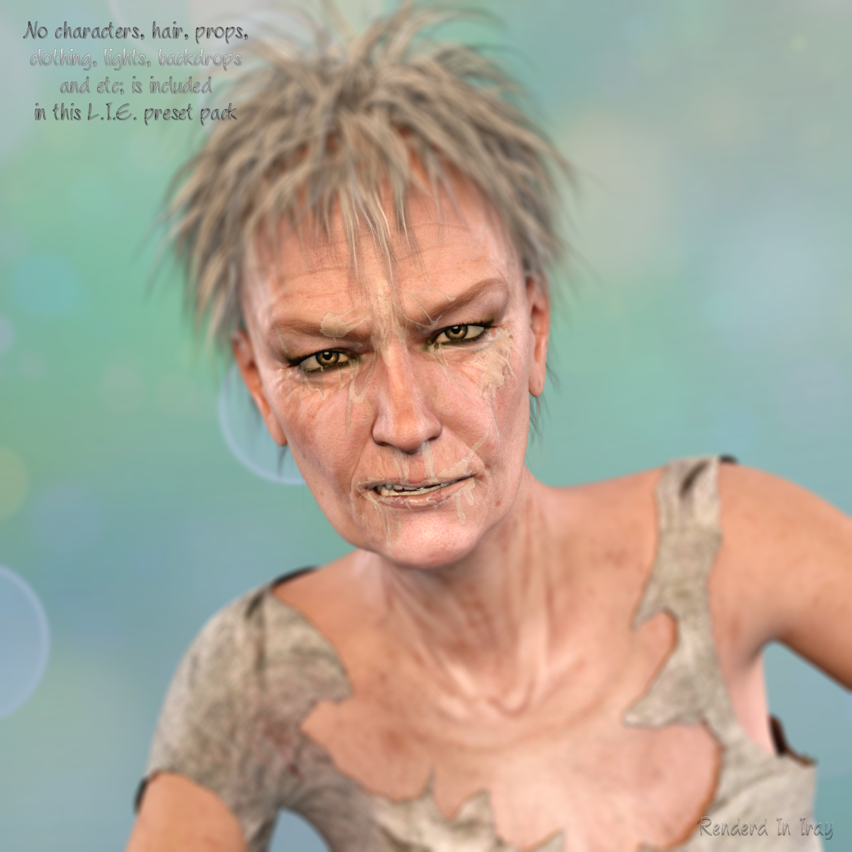 L.I.E. Snot And Slime Faces For Genesis 3 Female by N/A