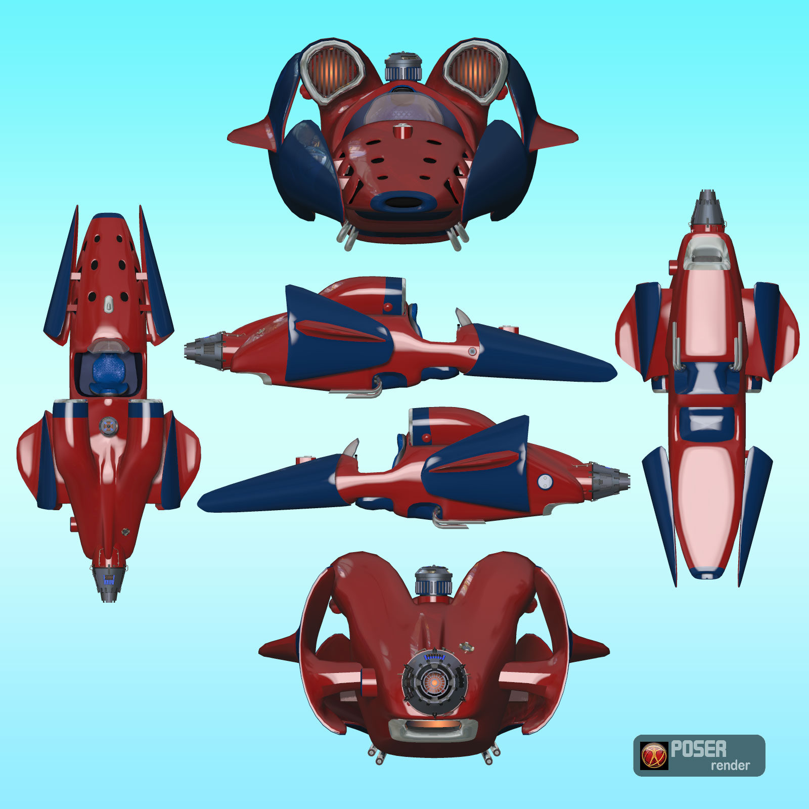 Sci-Fi Vehicle Shadr Racer by N/A