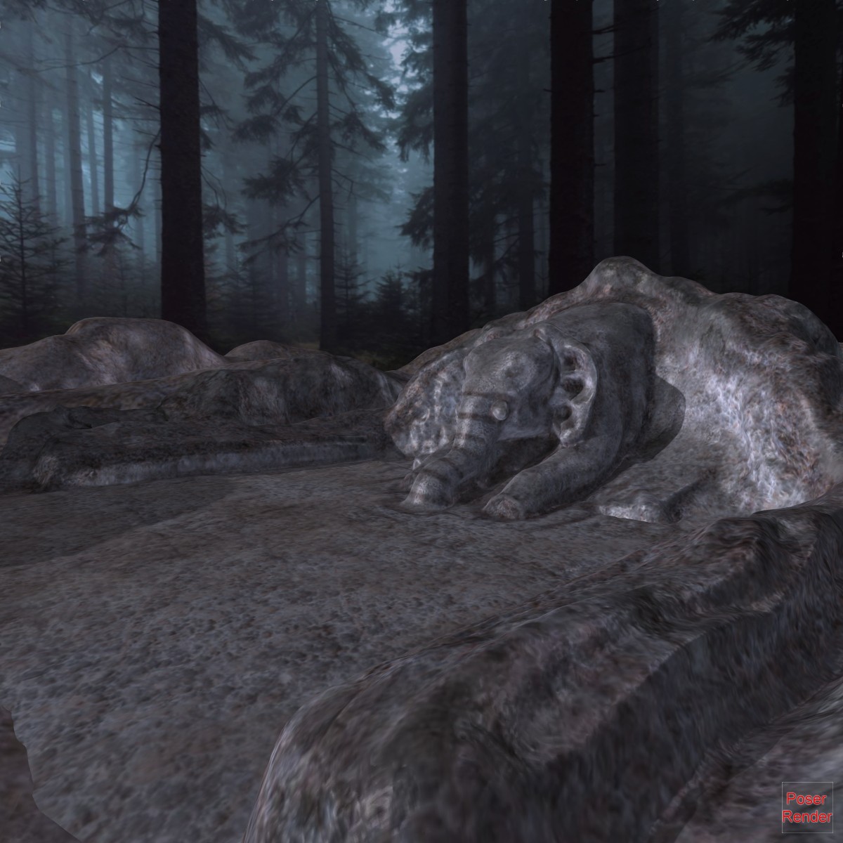 Indian Rock Elephant by N/A