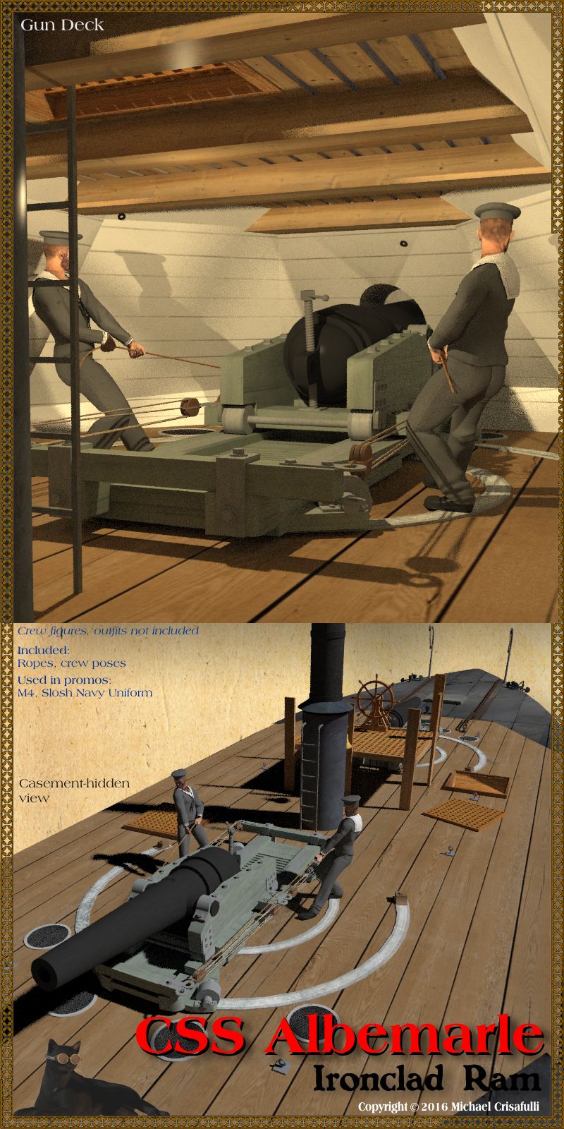 CSS Albemarle Ironclad Ram by N/A