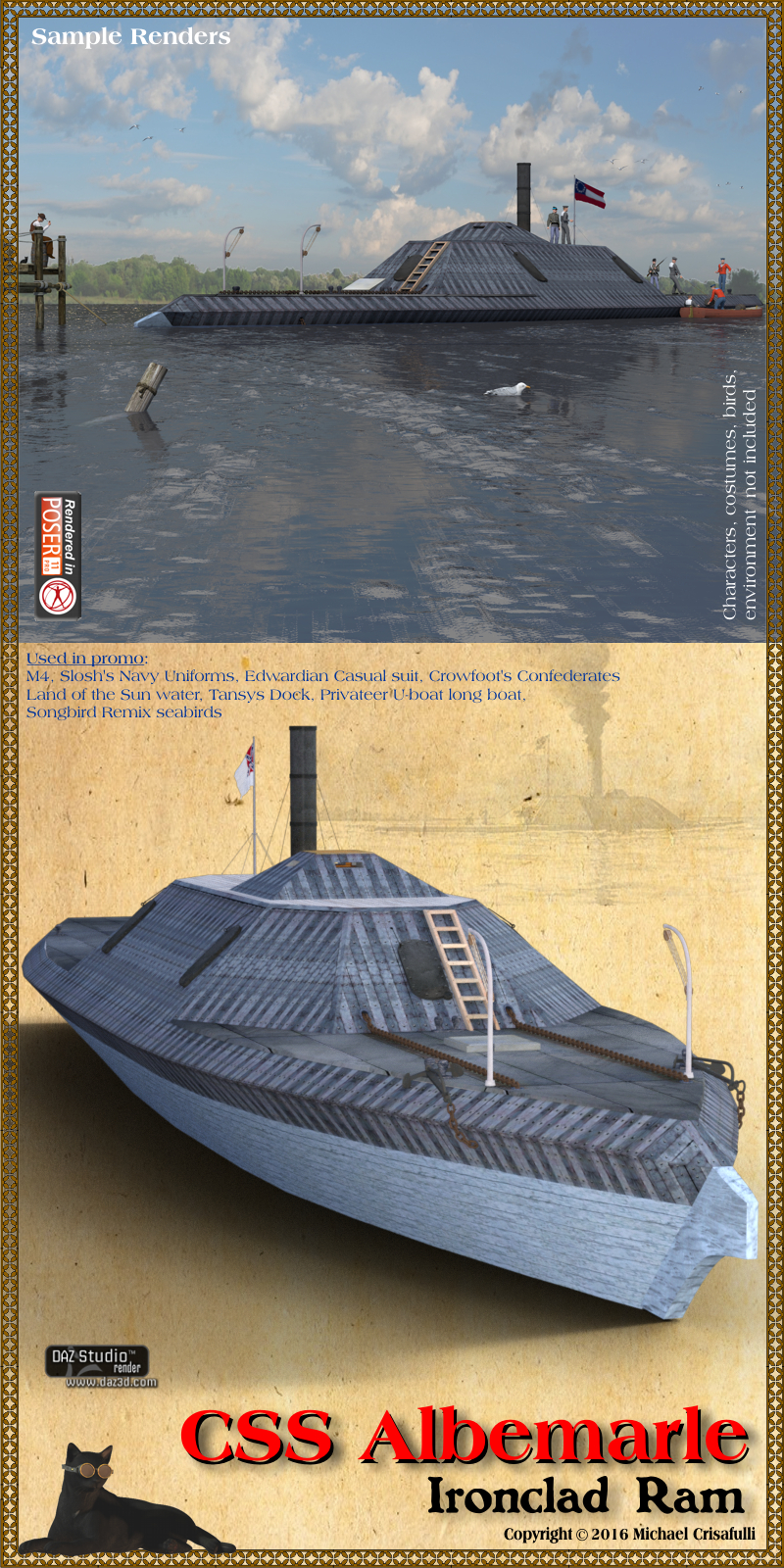 CSS Albemarle Ironclad Ram by N/A