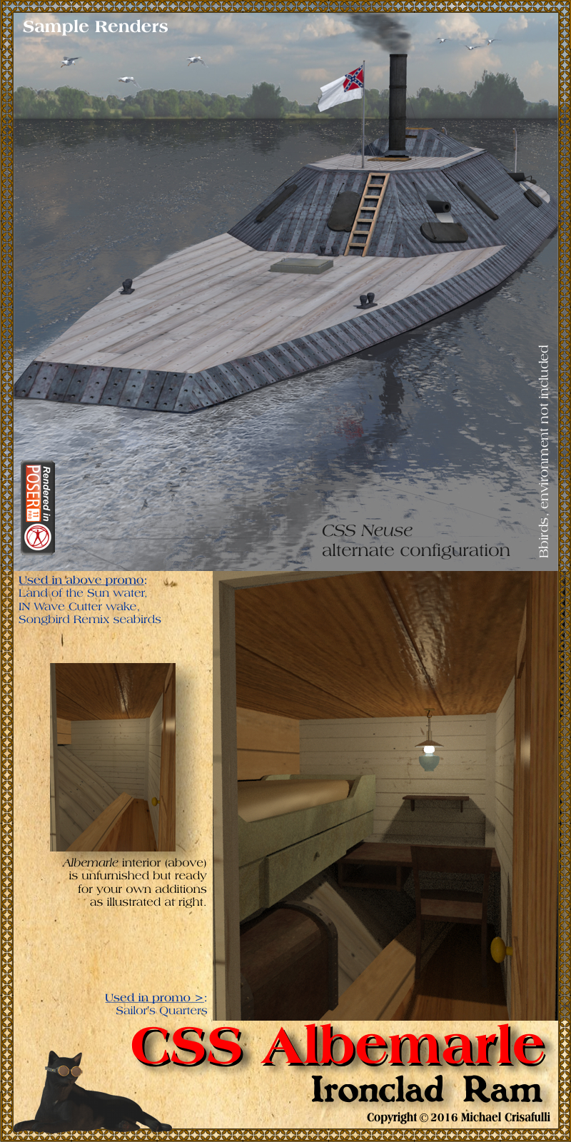 CSS Albemarle Ironclad Ram by N/A