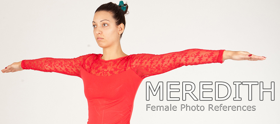 Meredith: Nude Female Full Figure Photo References by N/A