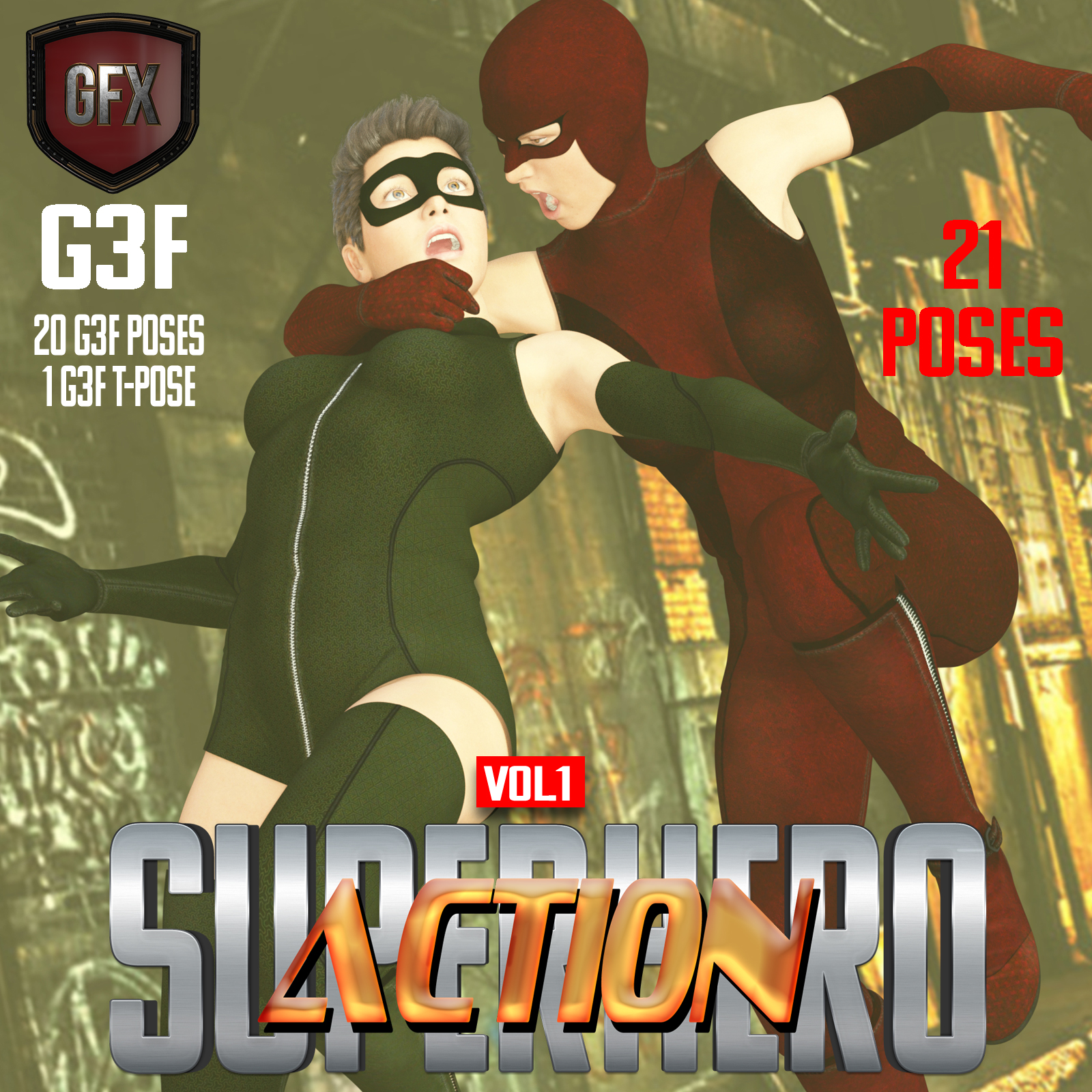 SuperHero Action for G3F Volume 1 by N/A