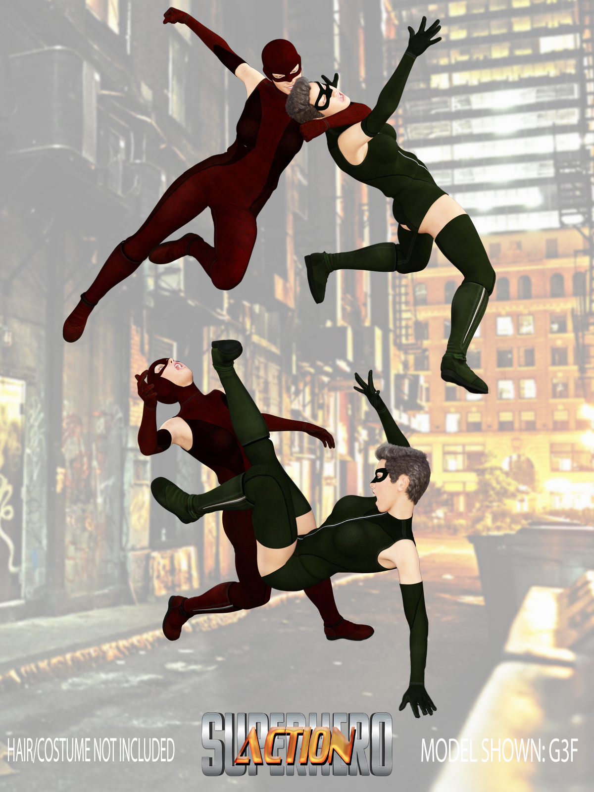 SuperHero Action for G3F Volume 1 by N/A
