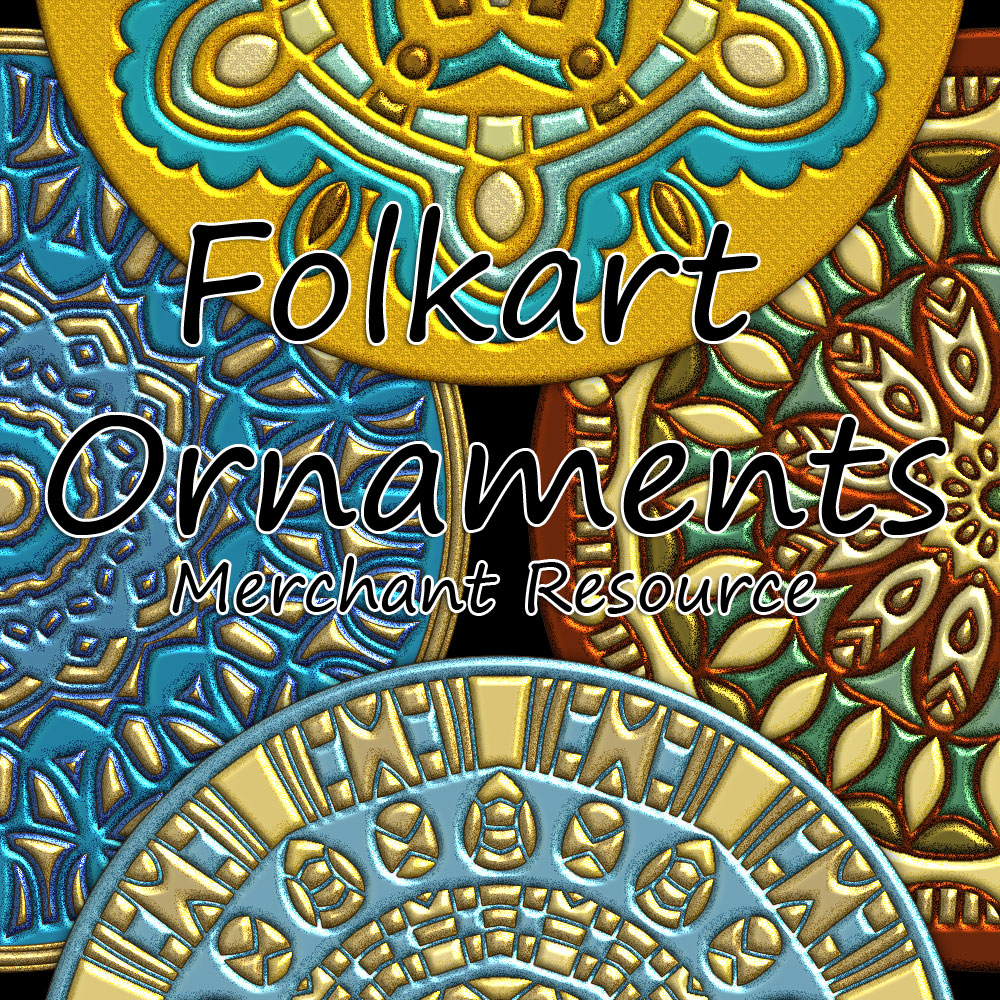 Karanta Folkart Ornaments 1 by N/A