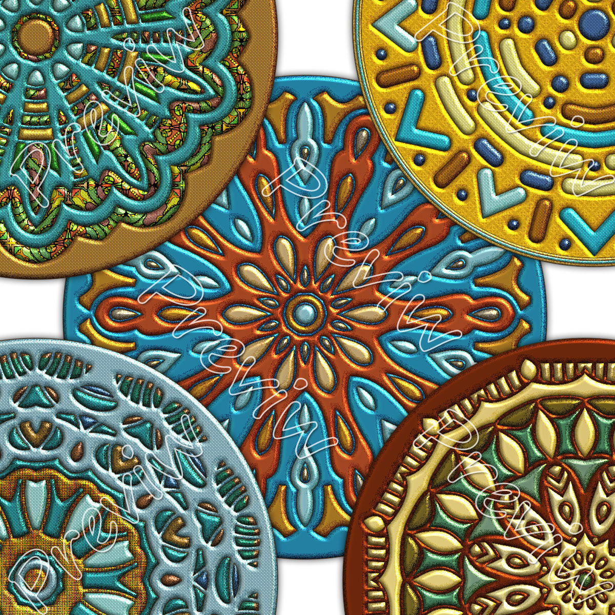 Karanta Folkart Ornaments 1 by N/A