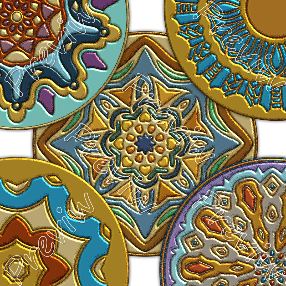 Karanta Folkart Ornaments 1 by N/A