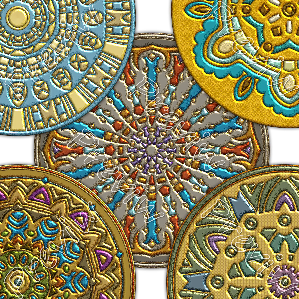 Karanta Folkart Ornaments 1 by N/A