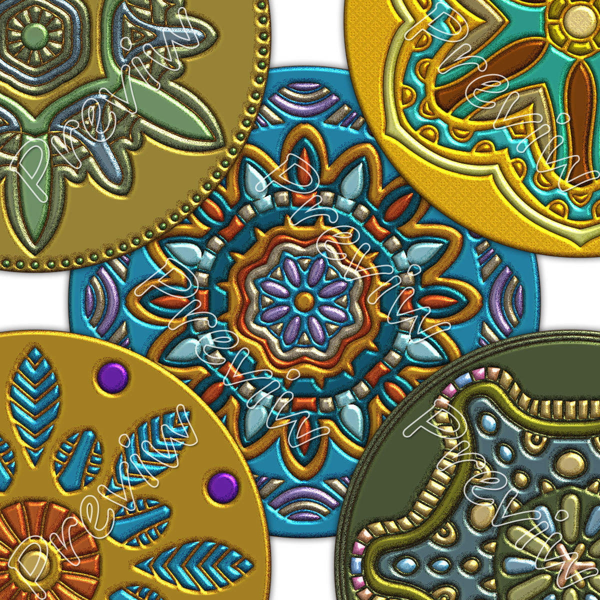 Karanta Folkart Ornaments 1 by N/A