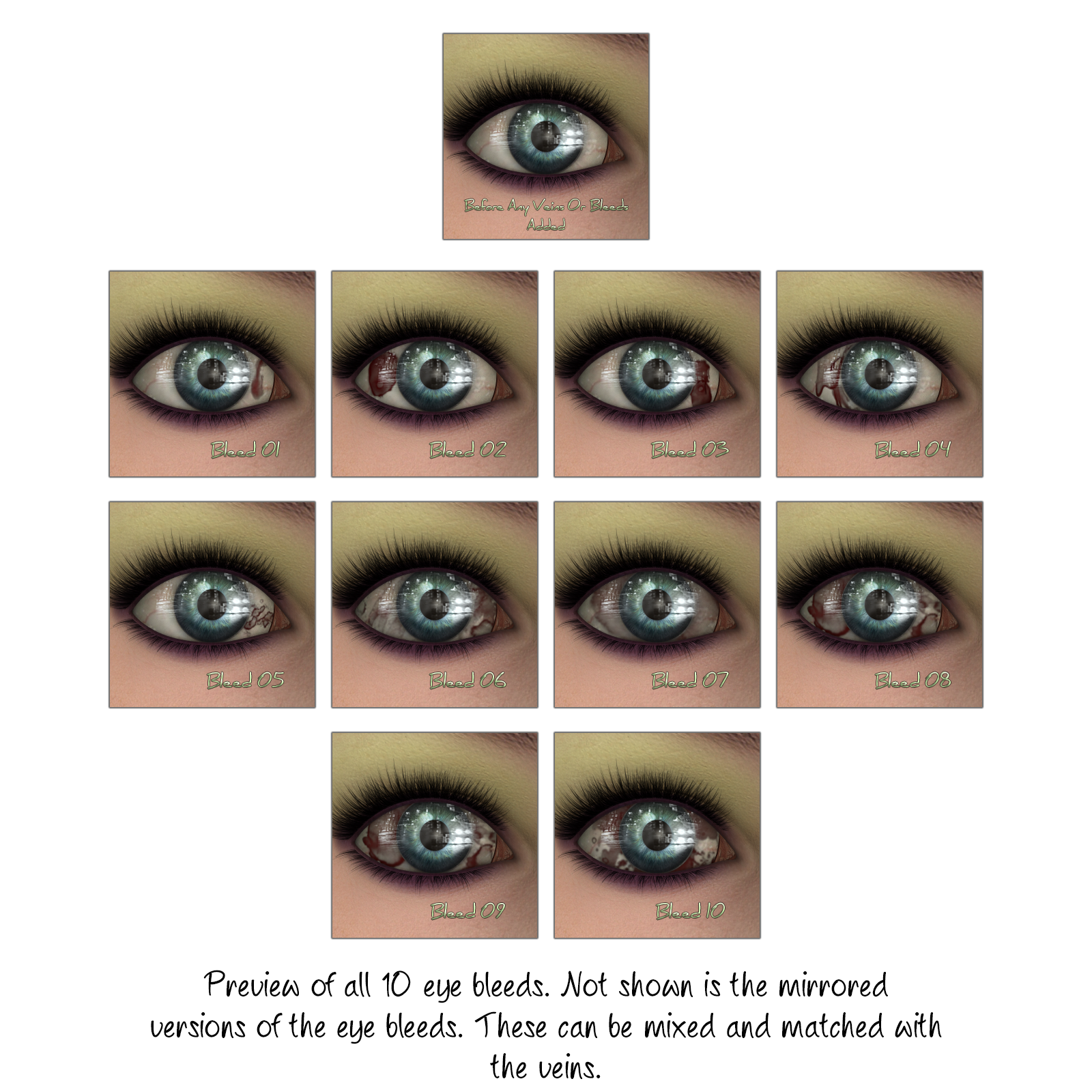 L.I.E. Eye Veins and Bleeds For Genesis 3 Female by N/A