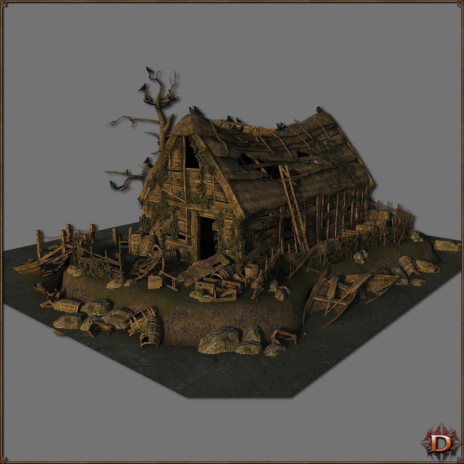 Medieval_Derelict_House by N/A