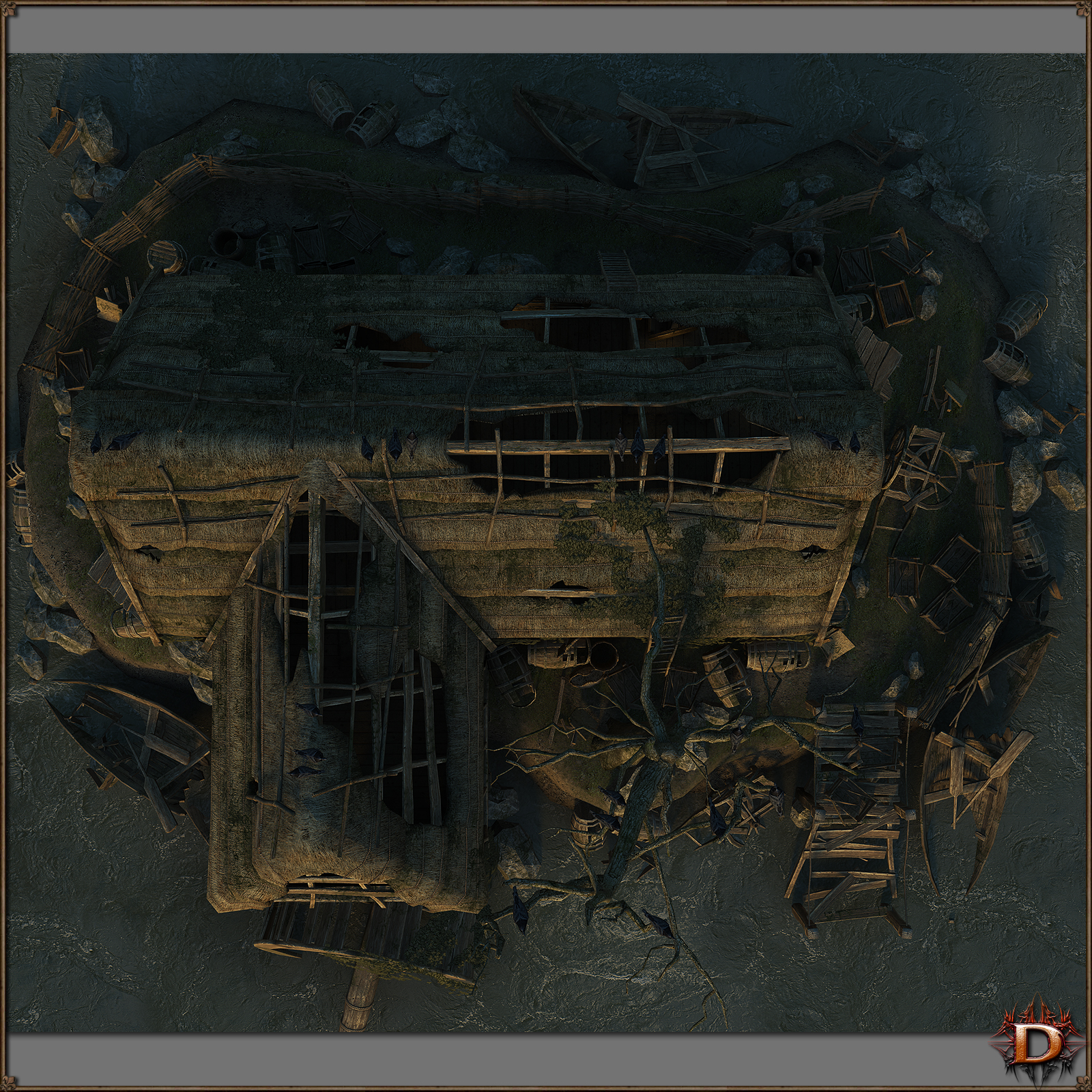 Medieval_Derelict_House by N/A