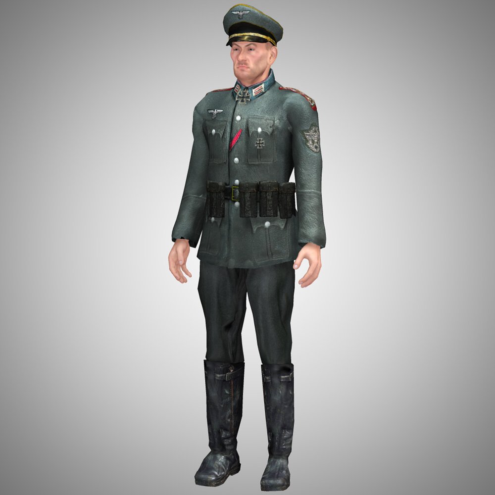 German Officer M4 for Poser by N/A