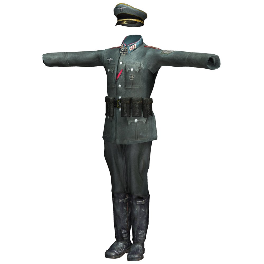 German Officer M4 for Poser by N/A