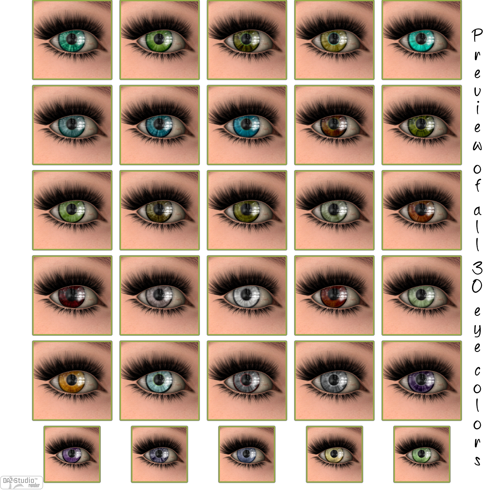 L.I.E. Eye Colors For Genesis 3 Female by N/A