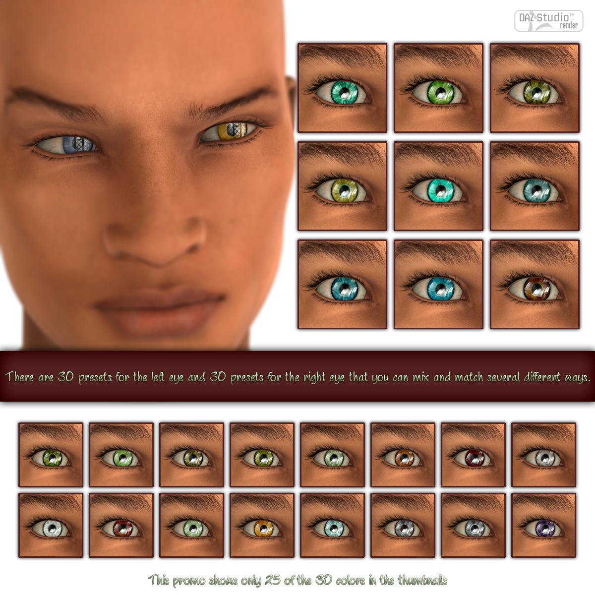 L.I.E. Eye Colors For Genesis 3 Male by N/A