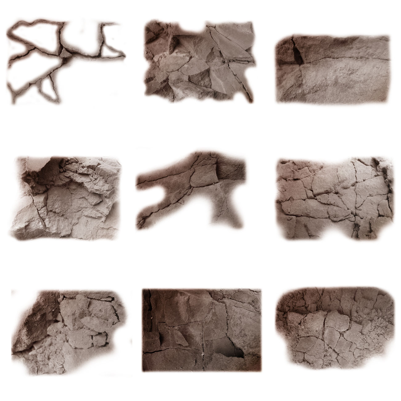 50 Cracked Concrete PS Brushes by N/A