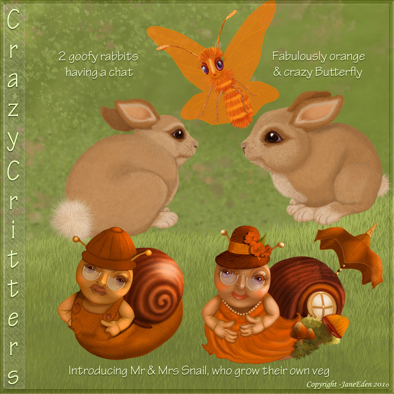 JaneEdens Crazy Critters by N/A