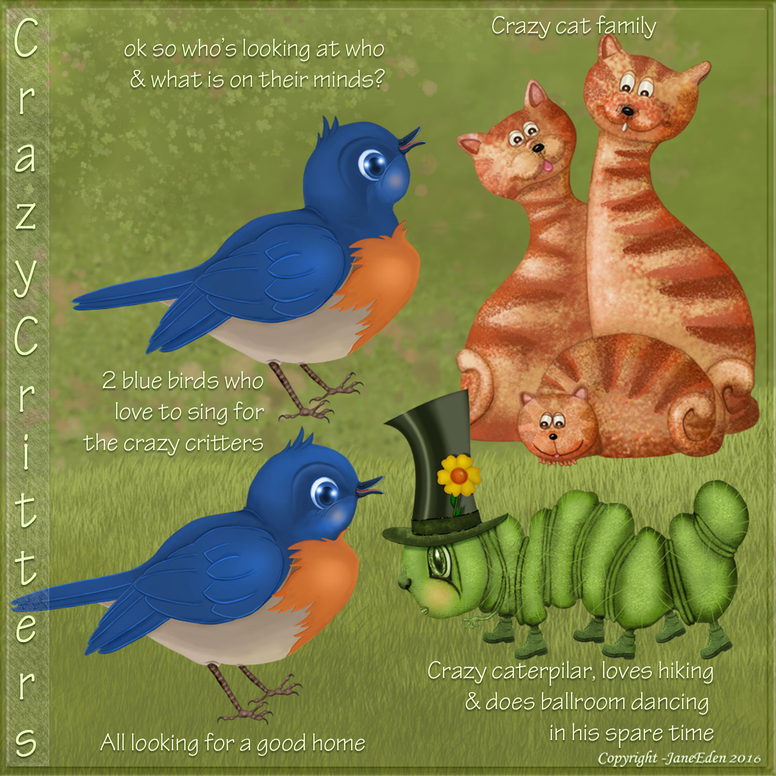 JaneEdens Crazy Critters by N/A